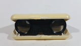 Vintage Sports Glass Binoculars In White Flip Up Plastic Case 3 x 25 m/m