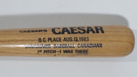 B.C. Place Aug. 12, 1983 First Pitch Vancouver Canadians Team Louisville Slugger 125 16" Mini Wooden Baseball Bat Souvenir Sports Collectible - Treasure Valley Antiques & Collectibles