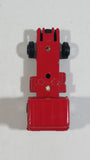 Vintage Yatming Semi Delivery Truck Red Die Cast Toy Car Vehicle