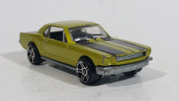 2009 Hot Wheels Mustang 45th '65 Ford Mustang Hardtop Light Green Die Cast Toy Muscle Car Vehicle with Opening Hood