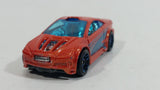 2010 Hot Wheels Asphalt Assault Orange Die Cast Toy Car Vehicle