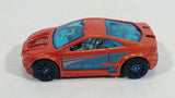 2010 Hot Wheels Asphalt Assault Orange Die Cast Toy Car Vehicle