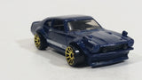 2018 Hot Wheels Factory Fresh Custom Ford Maverick Dark Navy Blue Die Cast Toy Muscle Car Vehicle - Treasure Valley Antiques & Collectibles