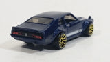 2018 Hot Wheels Factory Fresh Custom Ford Maverick Dark Navy Blue Die Cast Toy Muscle Car Vehicle - Treasure Valley Antiques & Collectibles