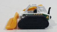 2014 Matchbox Mini Dozer White Die Cast Toy Construction Equipment Machinery Vehicle