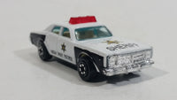 1980s Yatming Dodge Monaco Sheriff Highway Patrol 18 Police Cop White Black Die Cast Toy Car Emergency Rescue Vehicle - Treasure Valley Antiques & Collectibles