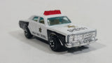 1980s Yatming Dodge Monaco Sheriff Highway Patrol 18 Police Cop White Black Die Cast Toy Car Emergency Rescue Vehicle - Treasure Valley Antiques & Collectibles