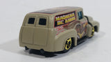 2005 Hot Wheels Pin Hedz '56 Ford Truck Flat Brown Beige Die Cast Toy Car Hot Rod Vehicle with Opening Hood