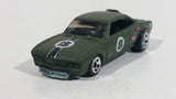 2006 Hot Wheels Vairy 8 Flat Dark Olive Army Green Die Cast Toy Muscle Car Vehicle