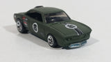 2006 Hot Wheels Vairy 8 Flat Dark Olive Army Green Die Cast Toy Muscle Car Vehicle