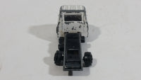 Vintage Zylmex Dyna Wheels Tow Truck D58 White Die Cast Toy Car Vehicle Made in Hong Kong