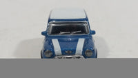 Hongwell Austin Morris Mini 7 Cooper Blue with White Stripes 1/72 Scale Die Cast Miniature Toy Car Vehicle - Treasure Valley Antiques & Collectibles