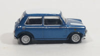 Hongwell Austin Morris Mini 7 Cooper Blue with White Stripes 1/72 Scale Die Cast Miniature Toy Car Vehicle - Treasure Valley Antiques & Collectibles