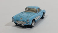 Kinsmart 1957 Chevrolet Corvette Light Blue 1/64 Scale Die Cast Toy Car Vehicle