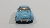 Kinsmart 1957 Chevrolet Corvette Light Blue 1/64 Scale Die Cast Toy Car Vehicle