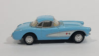 Kinsmart 1957 Chevrolet Corvette Light Blue 1/64 Scale Die Cast Toy Car Vehicle