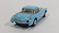 Kinsmart 1957 Chevrolet Corvette Light Blue 1/64 Scale Die Cast Toy Car Vehicle