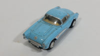 Kinsmart 1957 Chevrolet Corvette Light Blue 1/64 Scale Die Cast Toy Car Vehicle