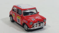 Hongwell Austin Morris Mini 7 Cooper Red and White  With Rally Sponsors 1/72 Scale Die Cast Miniature Toy Car Vehicle