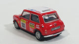 Hongwell Austin Morris Mini 7 Cooper Red and White  With Rally Sponsors 1/72 Scale Die Cast Miniature Toy Car Vehicle