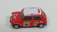 Hongwell Austin Morris Mini 7 Cooper Red and White  With Rally Sponsors 1/72 Scale Die Cast Miniature Toy Car Vehicle - Treasure Valley Antiques & Collectibles