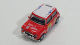 Hongwell Austin Morris Mini 7 Cooper Red and White  With Rally Sponsors 1/72 Scale Die Cast Miniature Toy Car Vehicle