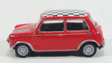 Hongwell Austin Morris Mini 7 Cooper Red with Checkered Roof 1/72 Scale Die Cast Miniature Toy Car Vehicle - Treasure Valley Antiques & Collectibles