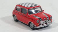 Hongwell Austin Morris Mini 7 Cooper Red with Checkered Roof 1/72 Scale Die Cast Miniature Toy Car Vehicle - Treasure Valley Antiques & Collectibles