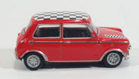 Hongwell Austin Morris Mini 7 Cooper Red with Checkered Roof 1/72 Scale Die Cast Miniature Toy Car Vehicle