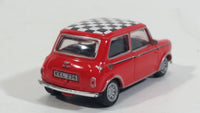 Hongwell Austin Morris Mini 7 Cooper Red with Checkered Roof 1/72 Scale Die Cast Miniature Toy Car Vehicle