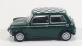 Hongwell Austin Morris Mini 7 Cooper Green with Checkered Roof 1/72 Scale Die Cast Miniature Toy Car Vehicle