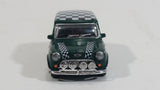 Hongwell Austin Morris Mini 7 Cooper Green with Checkered Roof 1/72 Scale Die Cast Miniature Toy Car Vehicle