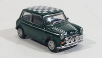 Hongwell Austin Morris Mini 7 Cooper Green with Checkered Roof 1/72 Scale Die Cast Miniature Toy Car Vehicle