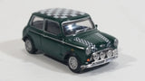 Hongwell Austin Morris Mini 7 Cooper Green with Checkered Roof 1/72 Scale Die Cast Miniature Toy Car Vehicle