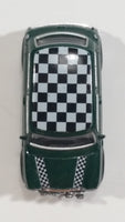 Hongwell Austin Morris Mini 7 Cooper Green with Checkered Roof 1/72 Scale Die Cast Miniature Toy Car Vehicle - Treasure Valley Antiques & Collectibles