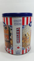 HTF Hawkins Cheezies Corn Snacks "Always on Top" Fresh, Crisp, and Delicious Limited Edition Tin Metal Canister