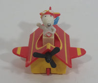 Vintage 1989 Peanuts Gang Pop Mobiles United Features Syndicate Snoopy Flying Ace Doghouse Plastic Toy McDonald's Happy Meals