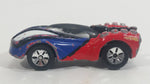 2011 Maisto Marvel Velocidad Spiderman Blue Red Die Cast Toy Superhero Car Vehicle