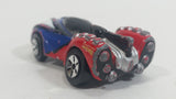 2011 Maisto Marvel Velocidad Spiderman Blue Red Die Cast Toy Superhero Car Vehicle