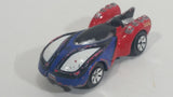 2011 Maisto Marvel Velocidad Spiderman Blue Red Die Cast Toy Superhero Car Vehicle