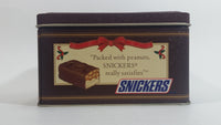 1993 Mars Snickers Chocolate Bar Christmas Norman Rockwell 1924 Brown Metal Tin Container Collectible