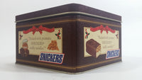 1993 Mars Snickers Chocolate Bar Christmas Norman Rockwell 1924 Brown Metal Tin Container Collectible