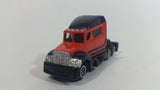 MotorMax Fast Lane Orange and Black Semi Tractor Truck No. K8 Die Cast Toy Car Rig Vehicle With Full MotorMax Address on base