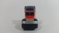 MotorMax Fast Lane Orange and Black Semi Tractor Truck No. K8 Die Cast Toy Car Rig Vehicle With Full MotorMax Address on base