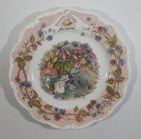 Vintage 1982 Royal Doulton Jill Barklem Four Seasons Bone China Plates Full Set Made in England