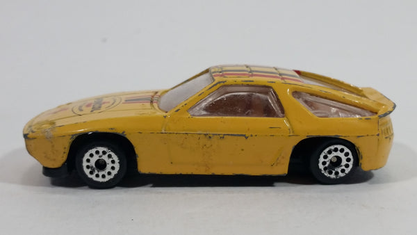 Vintage Zee Toys Dyna Wheels Porsche 928S Pennzoil Yellow Die Cast Toy Car Vehicle