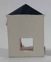 2002 Baileys By The Sea Series #4 / 4 Miniature Pink House Building Resin Decorations - Limited Edition - Treasure Valley Antiques & Collectibles