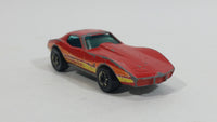 1982 Hot Wheels Gold Hot Ones Corvette Stingray Red Die Cast Toy Car Vehicle - Hong Kong - Treasure Valley Antiques & Collectibles