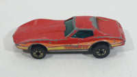 1982 Hot Wheels Gold Hot Ones Corvette Stingray Red Die Cast Toy Car Vehicle - Hong Kong - Treasure Valley Antiques & Collectibles