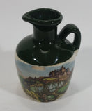 Glen Fiona Lindisfarne Ceramics Scotch Whisky 5 cl. Edinburgh Castle Themed Miniature Jug - Treasure Valley Antiques & Collectibles